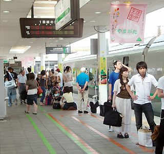 Uターンラッシュのひとコマ(JR山形県)