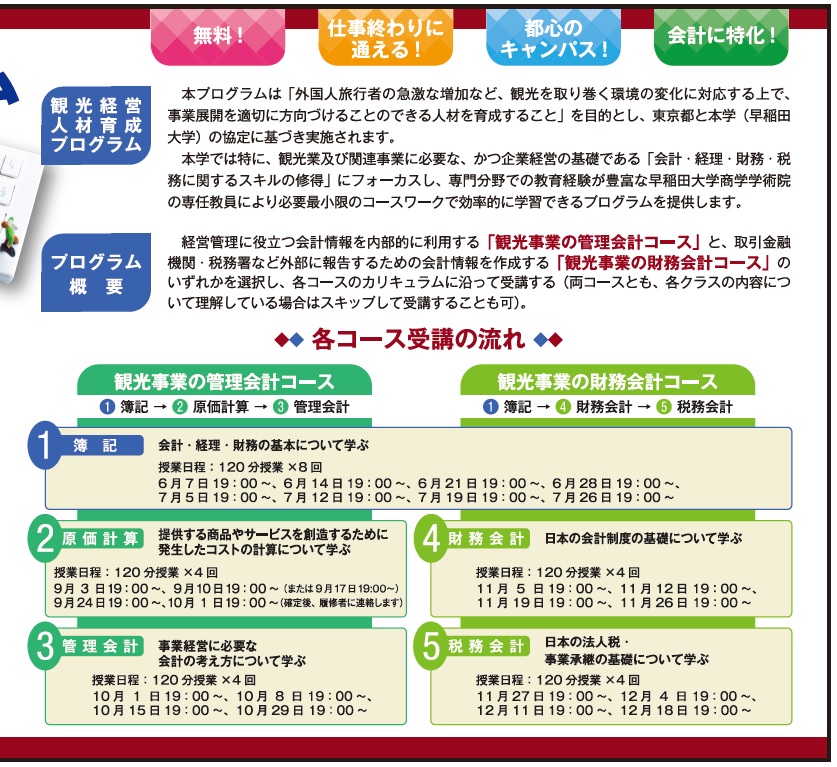 Pr 早稲田大学産業経営研究所 観光経営人材育成プログラム 受講料無料 定員先着50名 観光経済新聞