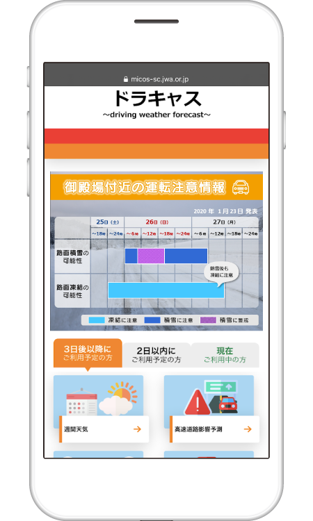 日本気象協会 ドライバー向け道路 気象情報サービス ドラキャス 提供開始